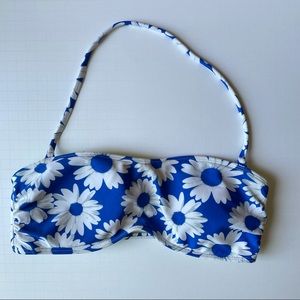 Sunflower bandeau bikini top